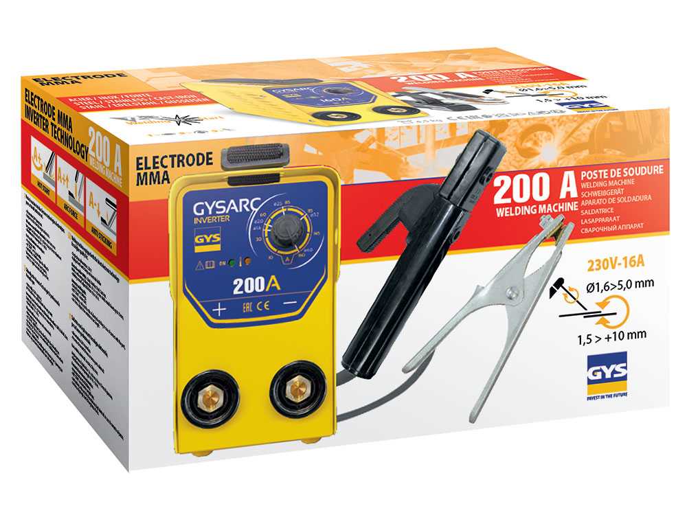 GYS GYSARC 200 - Inverter Schweißgerät (MMA) - Gleichstrom (DC) – Bild 3