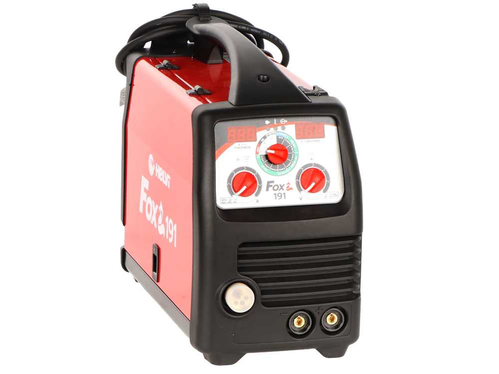 HELVI Fox 191 - Mikroprozessorgesteuertes, Multifunktions-Inverter-Schweißgerät- MIG-MAG/MMA/TIG - DC – Bild 3