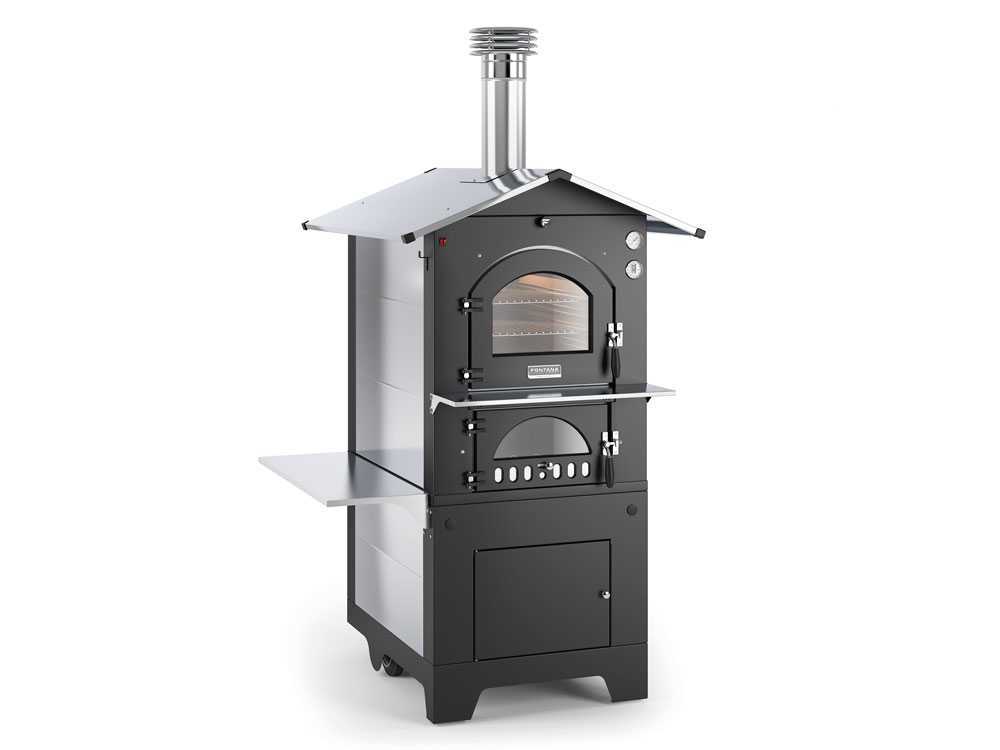 Holzbackofen für den Außenbereich Fontana Gusto 80X54 cm – Bild 3
