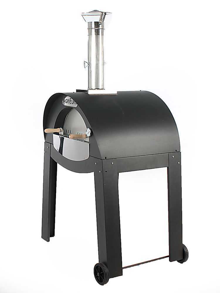 Holzbackofen für draußen AgriEuro Mini Cibus 60x40 - Backfähigkeit: 1 Pizza – Bild 2