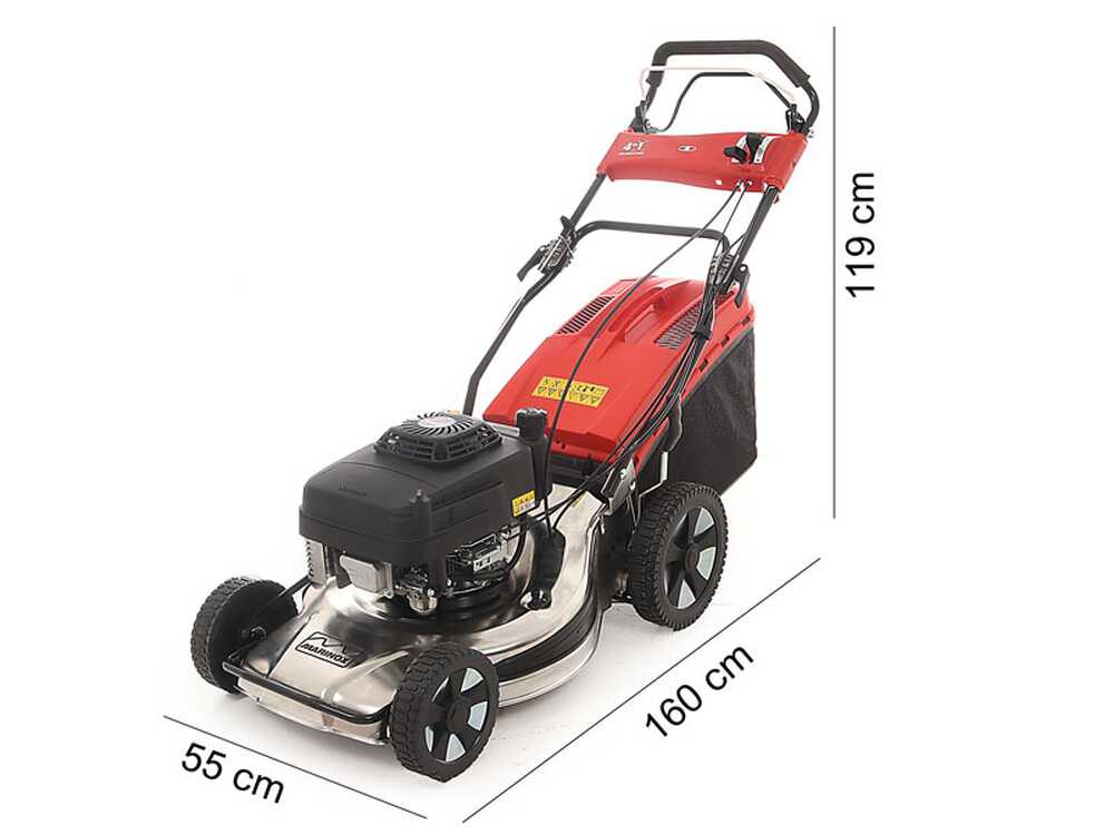 Industrieller Rasenmäher Marina Systems MX 55SK 3V 4-in-1 - Motor Kawasaki FJ180V