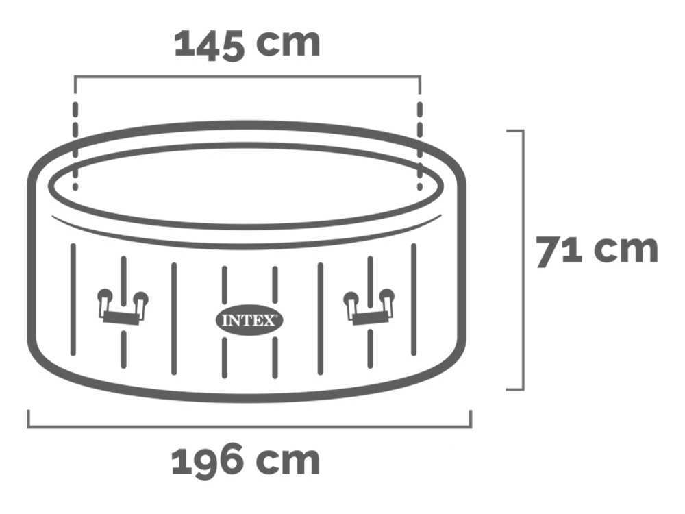 Intex Greywood Deluxe 28440EX - Ø196x71 cm - Whirlpool Spa