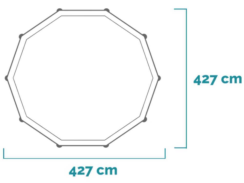 Intex Prisma Frame 26720NP - Ø427x107 cm - Runder Pool