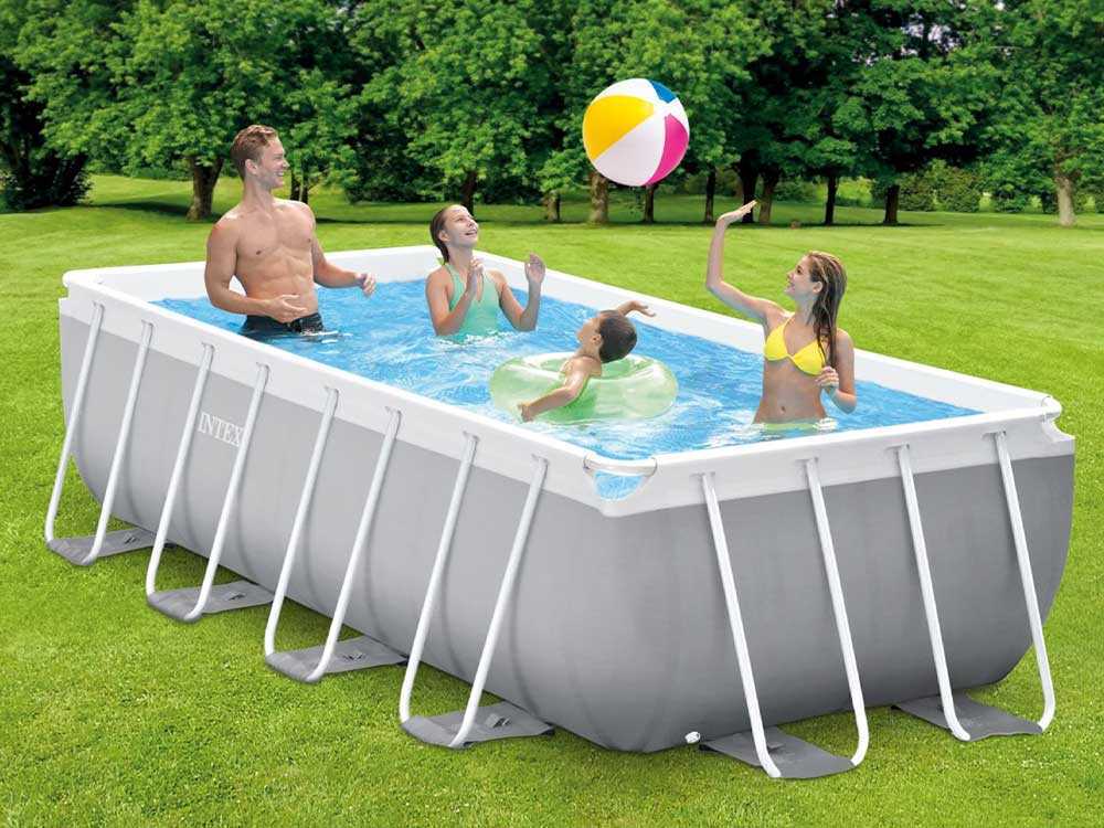 Intex Prisma Frame 26788NP - 400x200x100 cm - Aufstellpool + Filterpumpe und Poolleiter – Bild 4