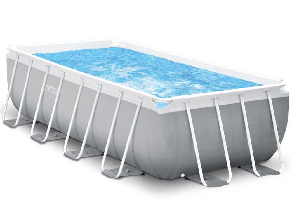 Intex Prisma Frame 26788NP - 400x200x100 cm - Aufstellpool + Filterpumpe und Poolleiter – Bild 3
