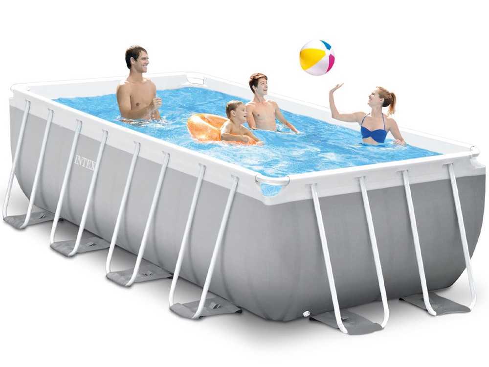 Intex Prisma Frame 26790NP - 400x200x122 cm - Aufstellpool + Filterpumpe und Poolleiter – Bild 4