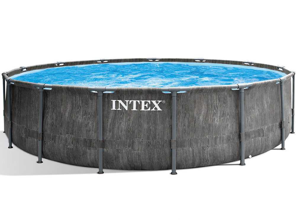 Intex Prisma Frame Greywood 26742NP - Ø457x122 cm - Runder Pool – Bild 3