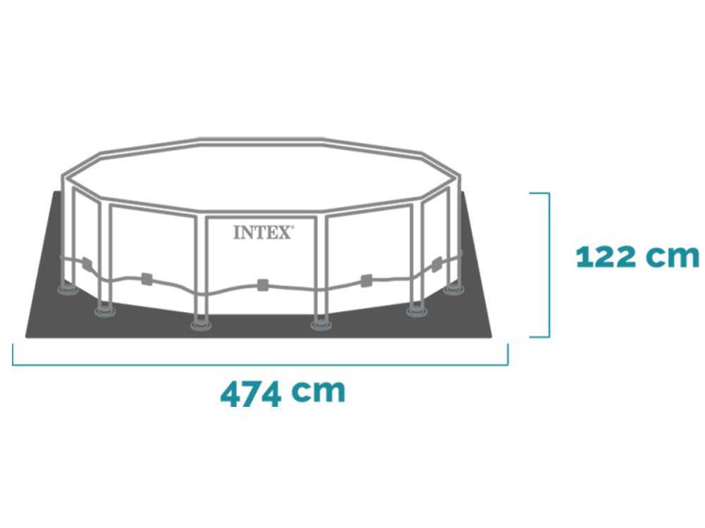 Intex Prisma Frame Greywood 26742NP - Ø457x122 cm - Runder Pool – Bild 2