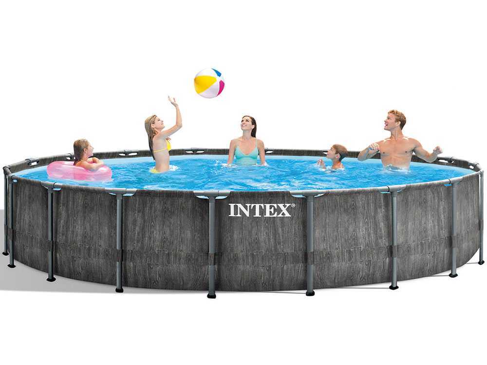 Intex Prisma Frame Greywood 26744NP - Ø549x122 cm - Runder Pool – Bild 4