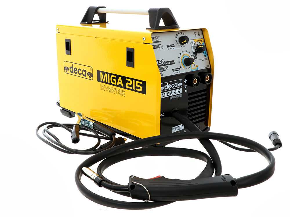Inverter Fülldraht-Schweißgerät Multiprocessing Deca MIGA 215 1Ph 230/50-60 - GAS/NO GAS – Bild 3