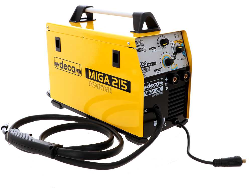 Inverter Fülldraht-Schweißgerät Multiprocessing Deca MIGA 215 1Ph 230/50-60 - GAS/NO GAS – Bild 4