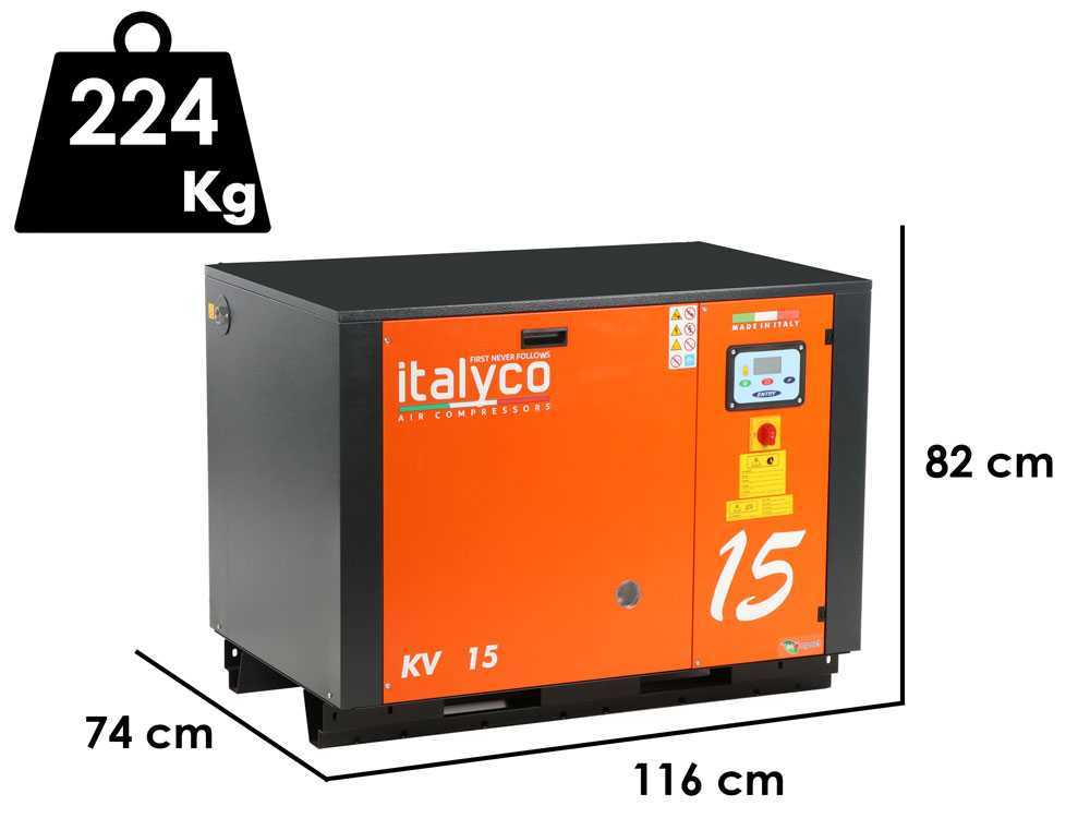 Italyco KV 15 Premium  - Schraubenkompressor - max. Druck 10 bar