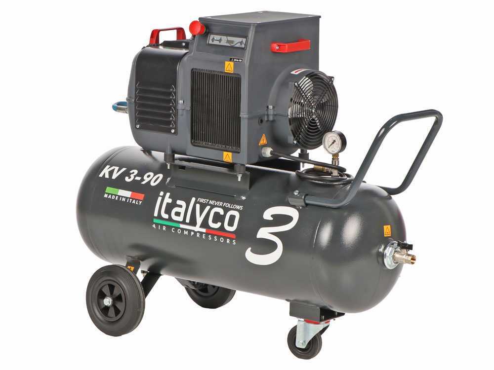 Italyco KV 3/90 T - Schraubenkompressor - Max. Druck 10 bar – Bild 3