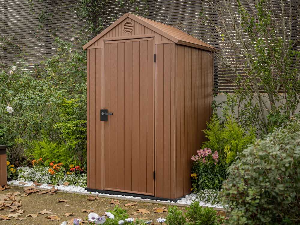 Keter Darwin braun - Gartenhaus Schuppen - 123.8x117x205 cm – Bild 3
