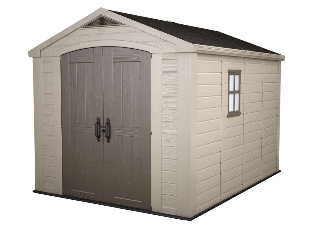 Keter Factor beige - Gartenhaus - mit Seitenfenster - 256.5x331.5x243 cm – Bild 2