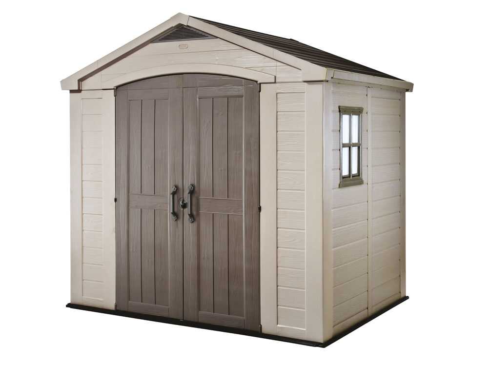 Keter Factor beige - Gartenhaus - Seitenfenster - 256.5x182x243 cm – Bild 2