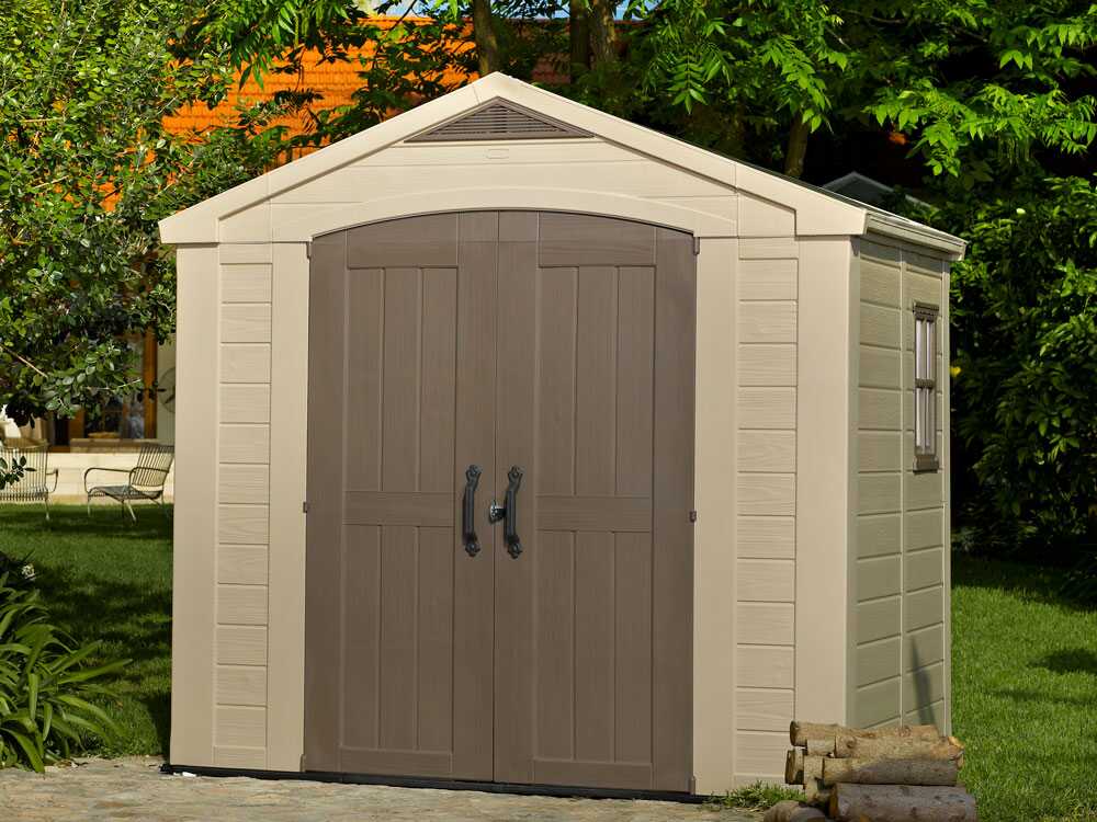 Keter Factor beige - Gartenhaus - Seitenfenster - 256.5x182x243 cm – Bild 4