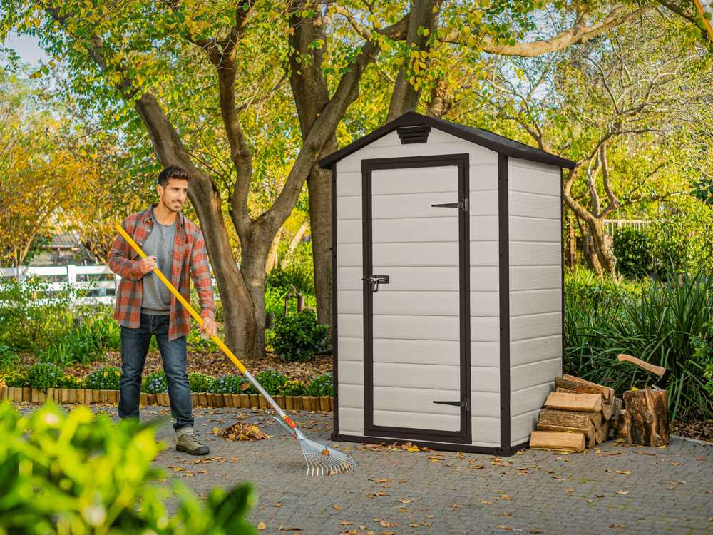Keter Manor beige - Gartenhaus Schuppen - 129x103x196 cm – Bild 3