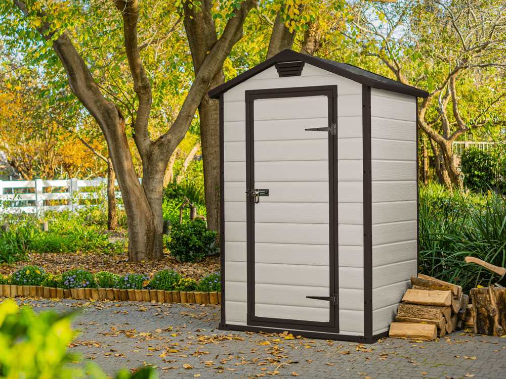 Keter Manor beige - Gartenhaus Schuppen - 129x103x196 cm – Bild 4