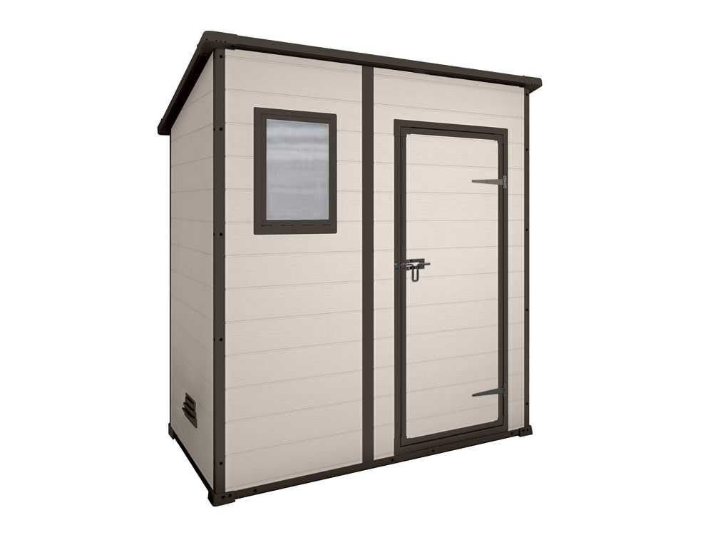Keter Manor Pent beige - Gartenhaus - Mit Frontfenster - 183.5x111x200.5 cm – Bild 2