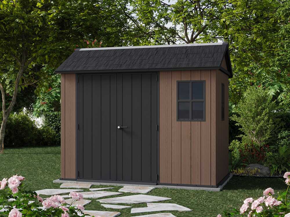 Keter Newton plus 759/975 - Gartenhaus - Mit zweiflügeliger Tür und Fenstern - 230x287x246 cm – Bild 2