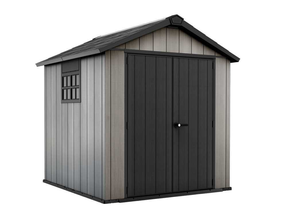Keter Oakland 757- Gartenhaus - mit Doppeltür und Fenster - 229x223.5x242 cm – Bild 2