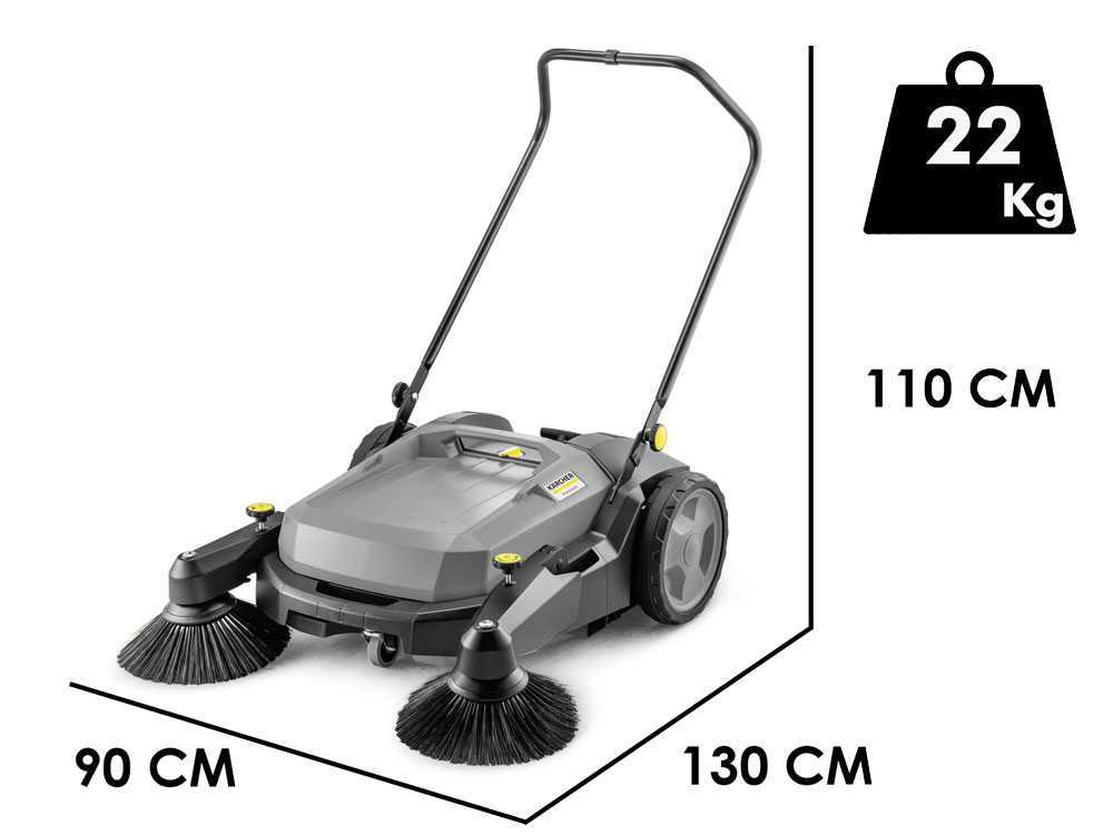 Kärcher Pro KM 70/20 C 2SB - Handgeführte Kehrmaschine - mit Fangkorb