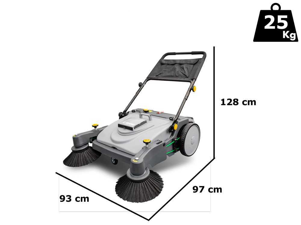 Lavor BSW 950 MF Handkehrmaschine mit Schubantrieb - mit Fangkorb