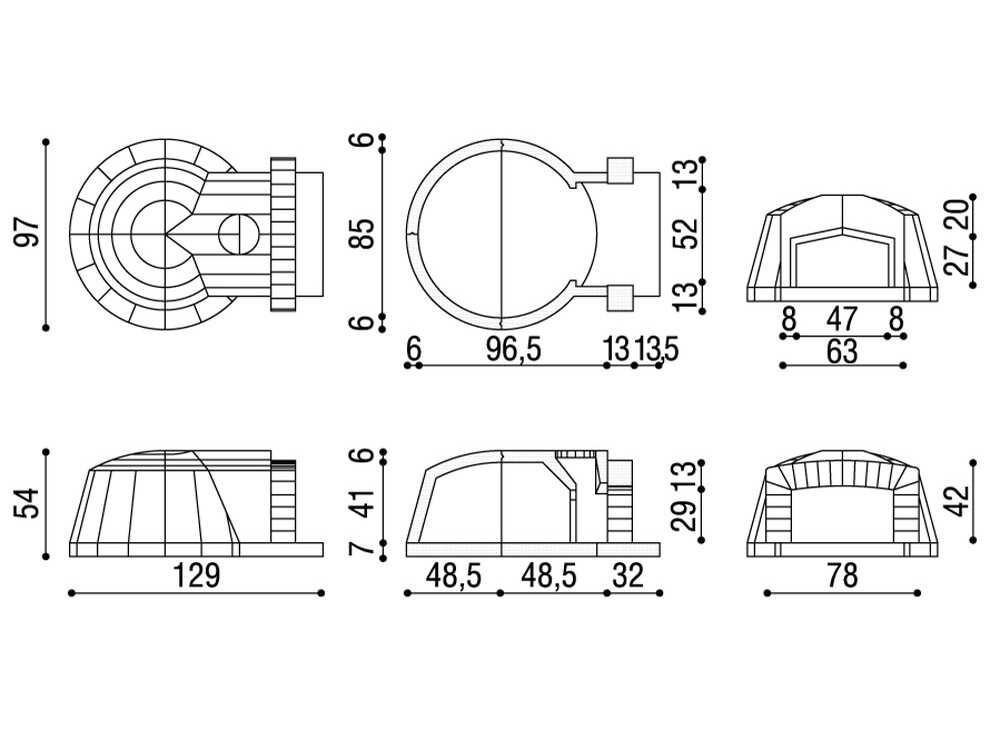 Linea VZ F1 - Einbau-Holzbackofen mit Backraum Ø 85 cm - Kapazität 3 Pizzas – Bild 3