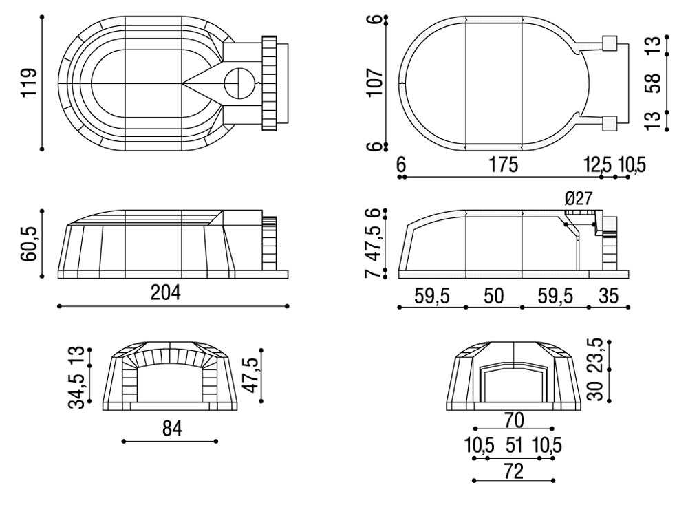 Linea VZ F3 - Einbau-Holzbackofen mit Backraum 107x160 cm - Backkapazität 8 Pizzas – Bild 3