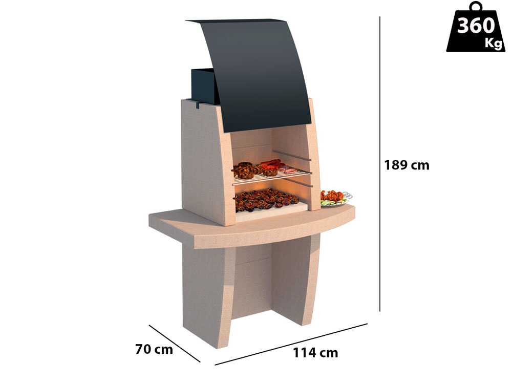Linea VZ Formentera - Grillkamin für Brennholz/Holzkohle