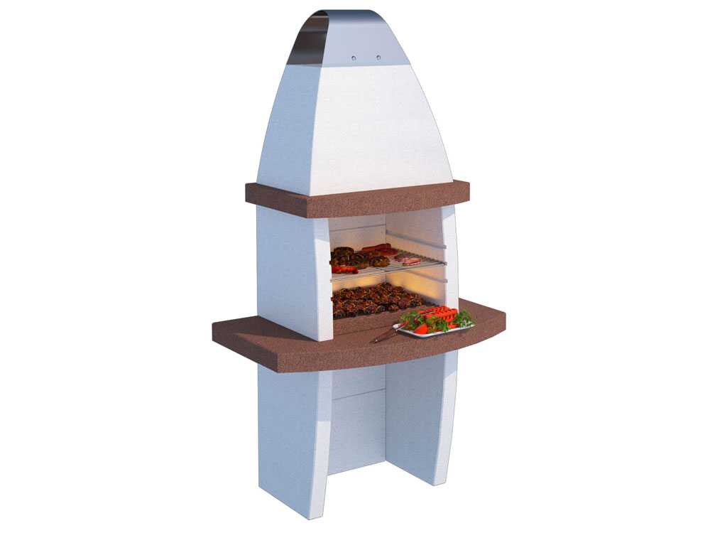 Linea VZ Tenerife - Grillkamin für Brennholz/Holzkohle – Bild 4