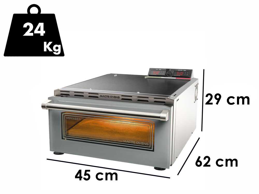 Macte Ovens Voyager TWIN ADVANCED Grau – Elektro-Pizzaofen – 2975 W – Bild 3