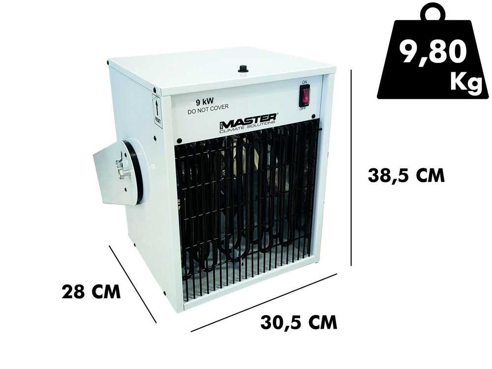 Master TR 9D – Elektro-Heizlüfter mit Ventilator – 9 kW – OHNE FERNBEDIENUNG