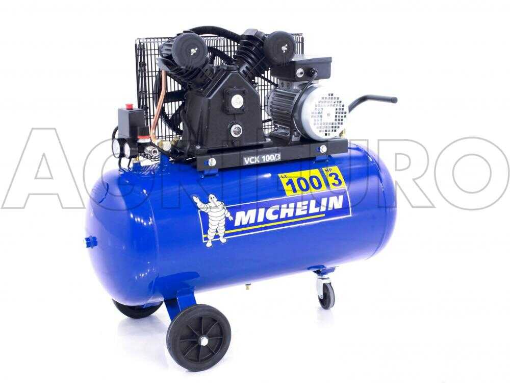 Michelin VCX 100-3 - Elektrischer Kompressor mit Riemenantrieb - Motor 3PS -100Lt – Bild 4