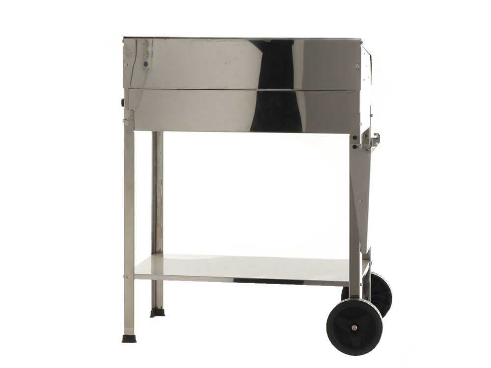 Mille Achille Large - Handgefertigter Holzkohlegrill aus Edelstahl - 67,5x37cm – Bild 2