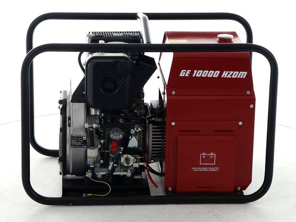 MOSA GE 10000 HZDM - Diesel-Stromerzeuger 9 kW - Dauerleistung 8.1 kW - 230V - Hatz Motor 1D90 – Bild 4