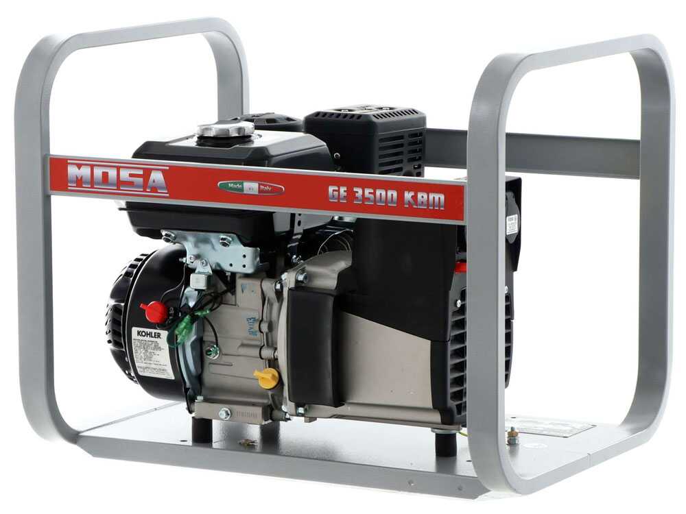 MOSA GE 3500 KBM - Benzin-Stromerzeuger - 2.9 kW - Dauerleistung 2.6 kW - 230V - Motor Kohler CH270 – Bild 3