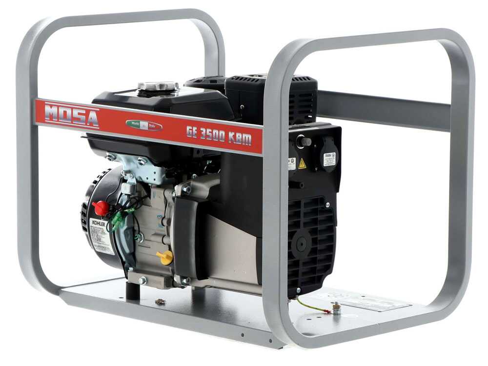 MOSA GE 3500 KBM - Benzin-Stromerzeuger - 2.9 kW - Dauerleistung 2.6 kW - 230V - Motor Kohler CH270 – Bild 4