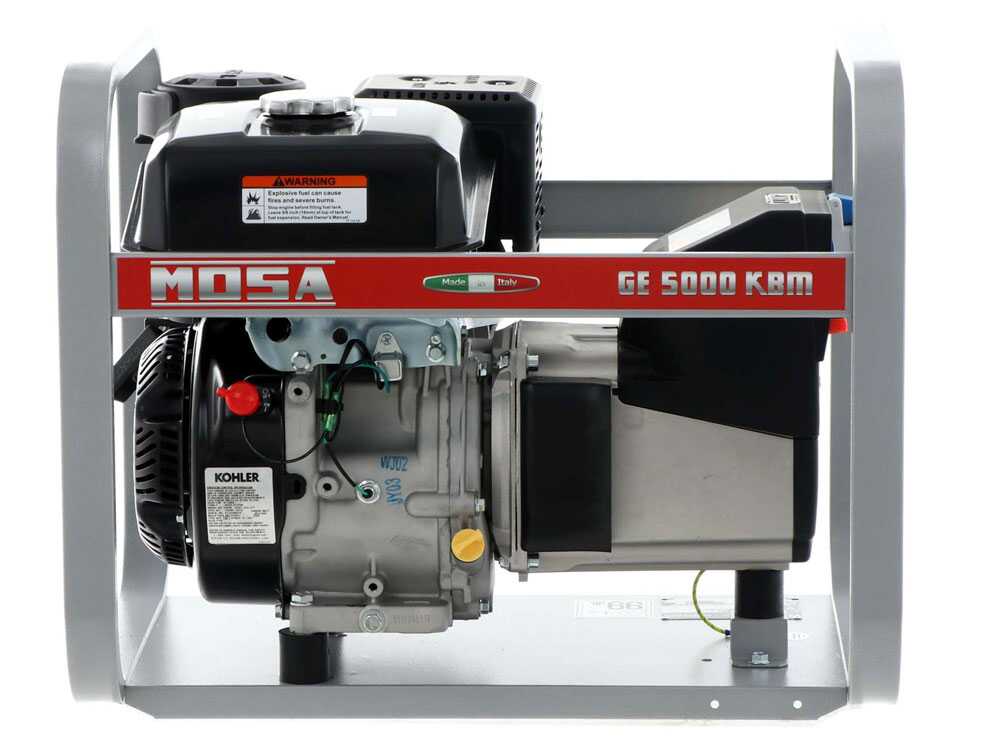 MOSA GE 5000 KBM - 230V Stromerzeuger - 4.4 kW - Kohler Motor - Wechselstromgenerator Made in Italy - Motor Kohler CP CH 395 – Bild 2