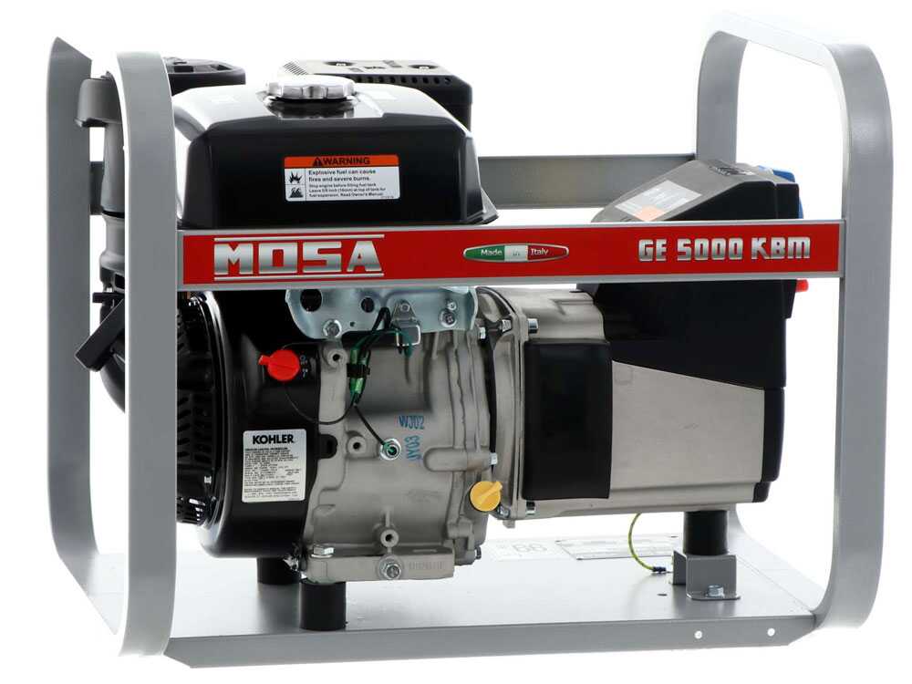 MOSA GE 5000 KBM - 230V Stromerzeuger - 4.4 kW - Kohler Motor - Wechselstromgenerator Made in Italy - Motor Kohler CP CH 395 – Bild 3