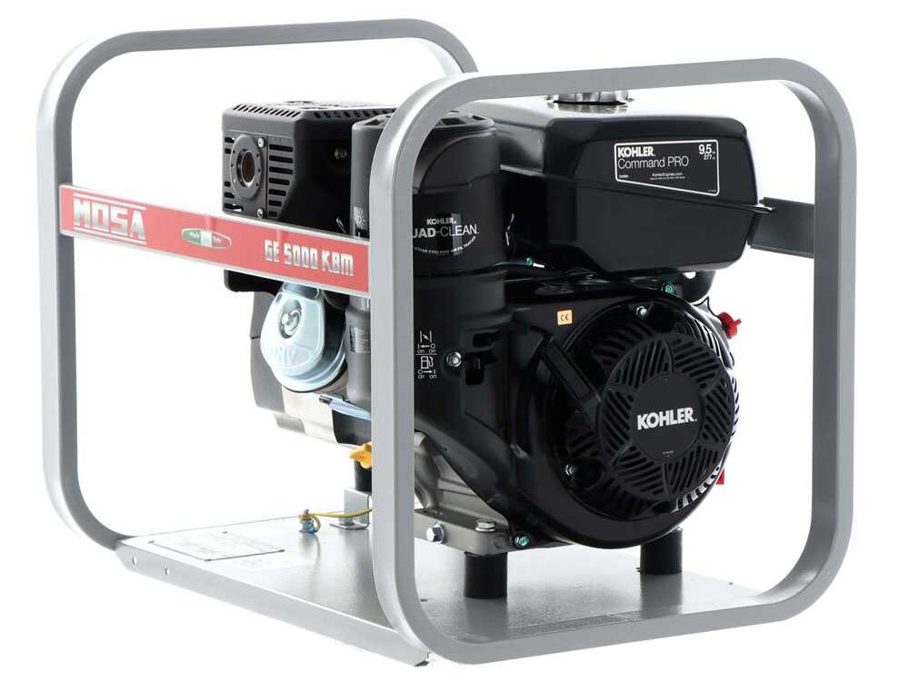 MOSA GE 5000 KBM AVR - Benzin-Stromerzeuger mit AVR-Regelung 4.4 kW - Dauerleistung 3.6 kW - 230V - Motor Kohler CP CH 395 – Bild 2