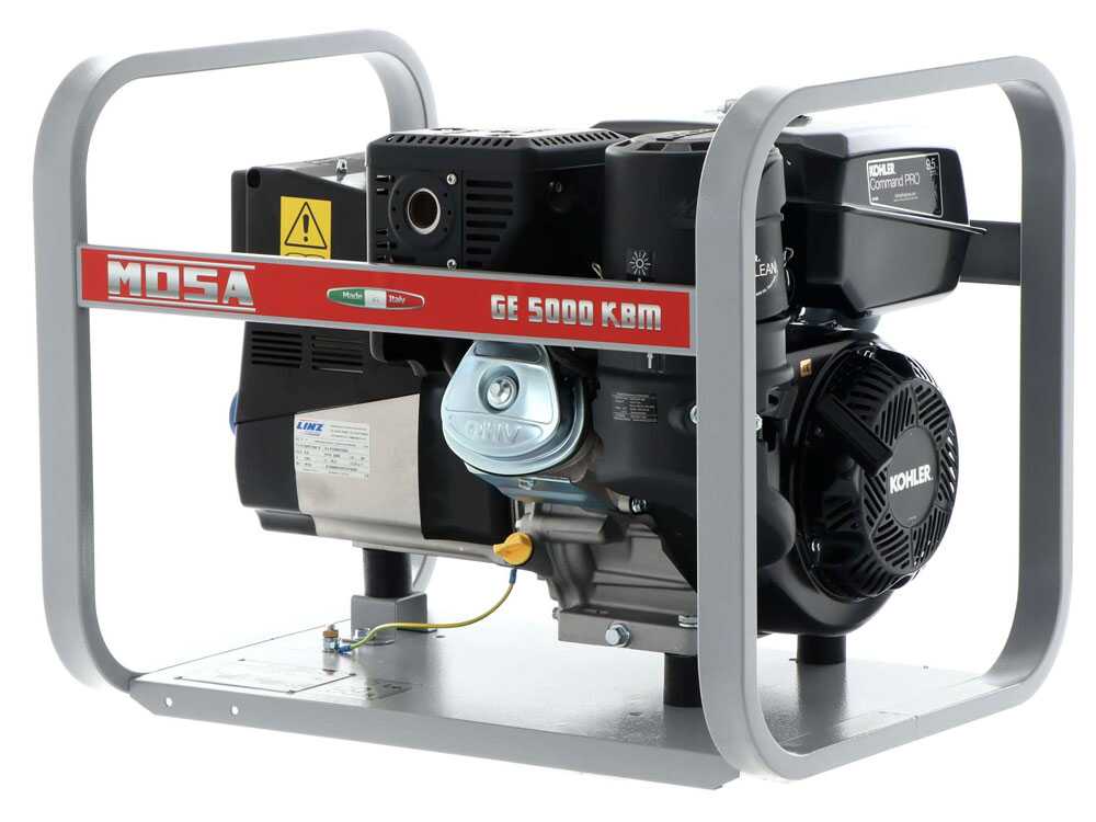 MOSA GE 5000 KBM AVR - Benzin-Stromerzeuger mit AVR-Regelung 4.4 kW - Dauerleistung 3.6 kW - 230V - Motor Kohler CP CH 395 – Bild 3