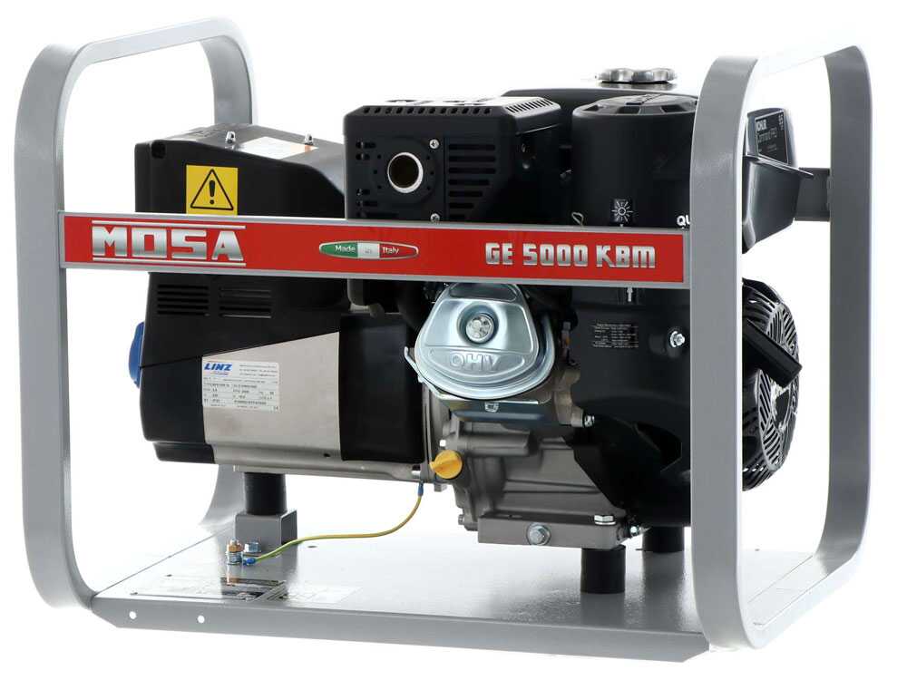 MOSA GE 5000 KBM AVR - Benzin-Stromerzeuger mit AVR-Regelung 4.4 kW - Dauerleistung 3.6 kW - 230V - Motor Kohler CP CH 395 – Bild 4