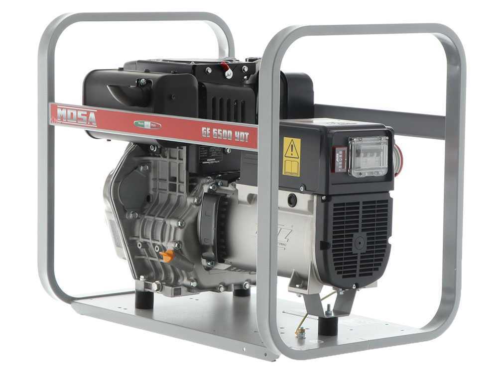 MOSA GE 6500 YDT - Diesel-Stromerzeuger 5.2 kW - Dauerleistung 4.6 kW - 400V - Motor Yanmar L 100 N – Bild 2