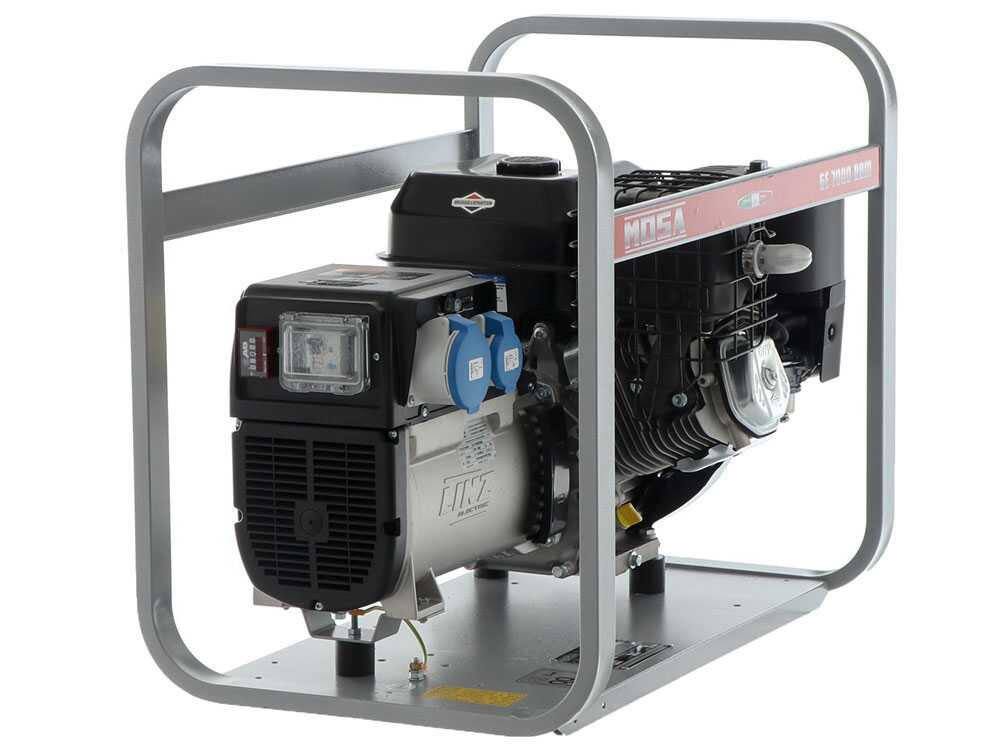 MOSA GE 7000 BBM AVR - Benzin-Stromerzeuger mit AVR-Regelung - 6 kW - Dauerleistung 5 kW - 230V - Motor B&S XR2100 – Bild 3