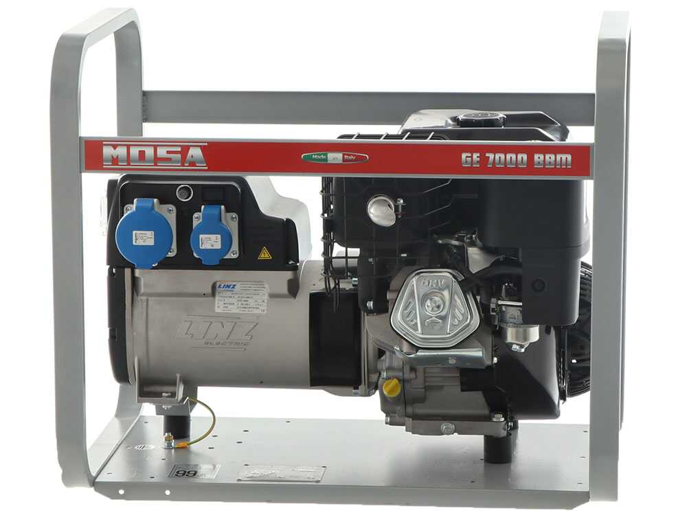 MOSA GE 7000 BBM - Benzin Stromerzeuger - 6 kW - Dauerleistung 5 kW - 230V - Motor B&S XR2100 – Bild 2