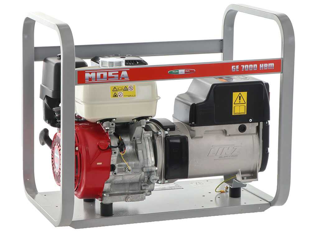 MOSA GE 7000 HBM - Stromerzeuger 6 KW einphasig - Dauerleistung 5 kW - 230V - Honda Motor GX390 – Bild 2