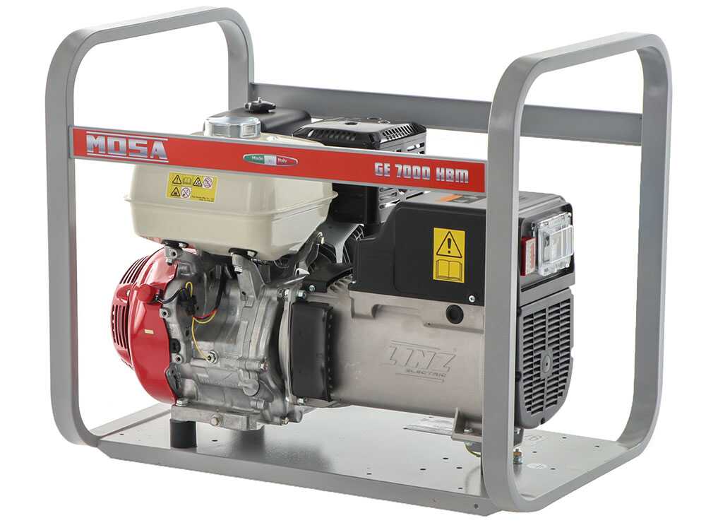 MOSA GE 7000 HBM - Stromerzeuger 6 KW einphasig - Dauerleistung 5 kW - 230V - Honda Motor GX390 – Bild 3