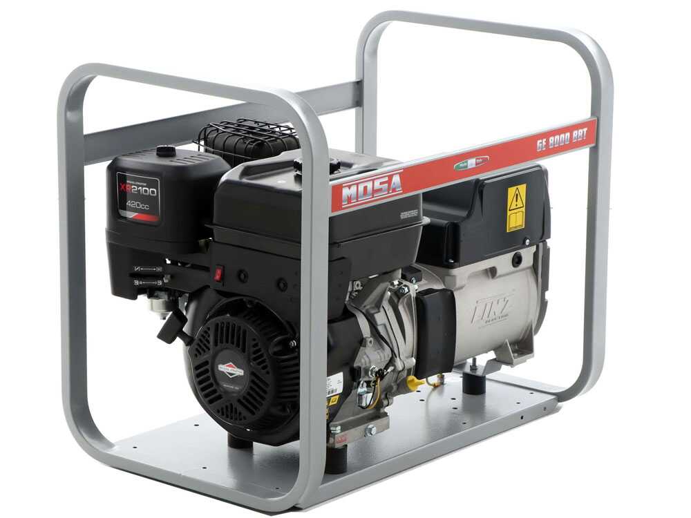 MOSA GE 8000 BBT - Benzin Stromerzeuger 6.4 kW - Dauerleistung 5.6 kW - 400V - Motor B&S XR2100 – Bild 3